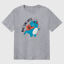 Мужская футболка оверсайз Давай-ка пошумим