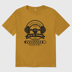 Мужская футболка оверсайз Зож время загружать свои мышцы