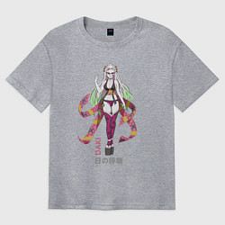 Мужская футболка оверсайз Клинок рассекающий демонов - sexy Daki