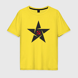 Мужская футболка оверсайз Black star USSR