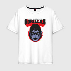 Футболка оверсайз мужская Gorillas MMA, цвет: белый