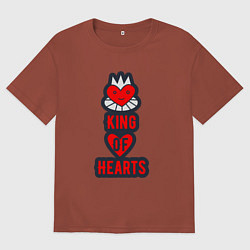 Мужская футболка оверсайз Король сердец