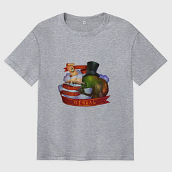 Мужская футболка оверсайз Мудрость и Печаль - Сэр Троглодит