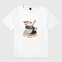 Мужская футболка оверсайз Счастье в мелочах