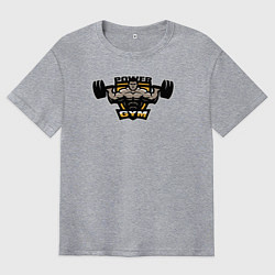 Мужская футболка оверсайз Power gym man