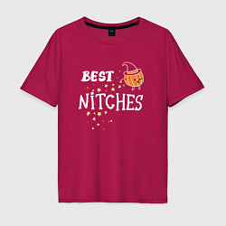 Футболка оверсайз мужская Best nitches, цвет: маджента