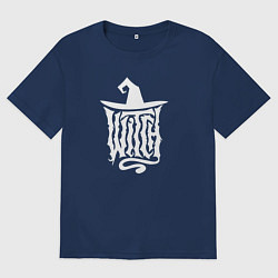Футболка оверсайз мужская Witch - hat, цвет: тёмно-синий