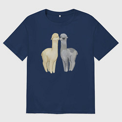 Мужская футболка оверсайз Ламы