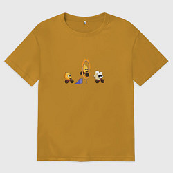 Футболка оверсайз мужская Кукурузный трюк, цвет: горчичный