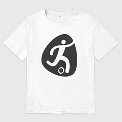 Мужская футболка оверсайз Football play