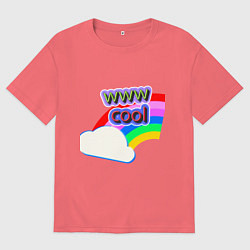 Мужская футболка оверсайз Rainbow Vibes