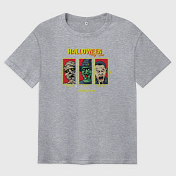 Мужская футболка оверсайз Halloween players