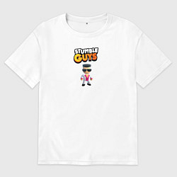 Футболка оверсайз мужская Stumble guys, цвет: белый