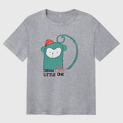 Мужская футболка оверсайз Мечтай по-крупному малыш