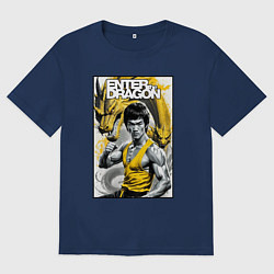 Мужская футболка оверсайз Выход дракона - Брюс Ли