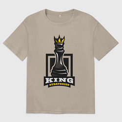 Мужская футболка оверсайз Королевские стратегии