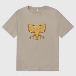Мужская футболка оверсайз Герб в виде орла
