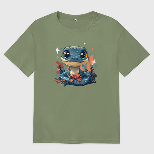 Мужская футболка оверсайз Змайка / Авокадо – фото 1