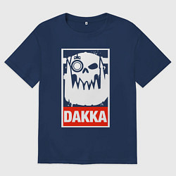 Футболка оверсайз мужская Warhammer Dakka, цвет: тёмно-синий