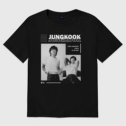 Футболка оверсайз мужская Jungkook bts seven, цвет: черный