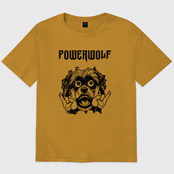Мужская футболка оверсайз Powerwolf - rock dog