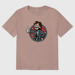 Мужская футболка оверсайз Крутой профессор