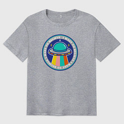 Мужская футболка оверсайз Want to believe