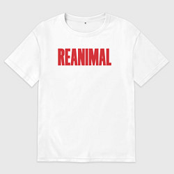 Мужская футболка оверсайз Reanimal logo
