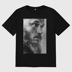 Мужская футболка оверсайз Рагнар: воин севера