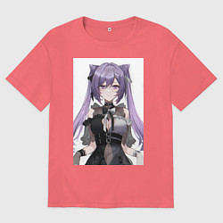 Мужская футболка оверсайз Genshin Impact Кэцин