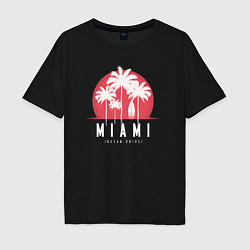 Мужская футболка оверсайз Miami ocean drive