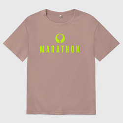 Мужская футболка оверсайз Marathon logo