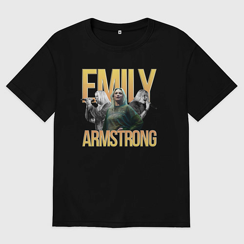 Мужская футболка оверсайз Linkin Park Emily / Черный – фото 1