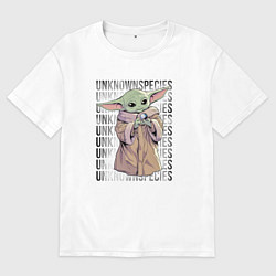 Мужская футболка оверсайз Мандалорец - Беби Йода