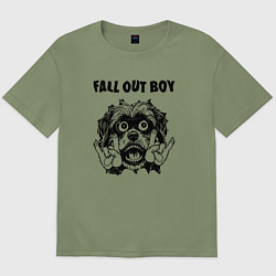 Мужская футболка оверсайз Fall Out Boy - rock dog