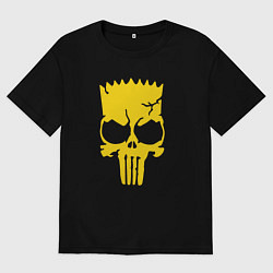 Футболка оверсайз мужская Барт в стиле Карателя, цвет: черный