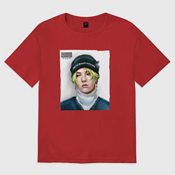 Футболка оверсайз мужская G Dragon Big bang, цвет: красный