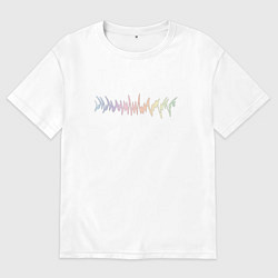 Футболка оверсайз мужская Music art design, цвет: белый