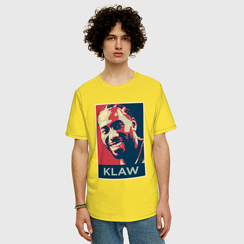 Мужская футболка оверсайз Кавай / Желтый – фото 3