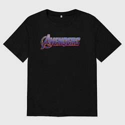 Мужская футболка оверсайз Avengers endgame logo
