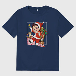 Мужская футболка оверсайз New year Tanjiro Demon slayer