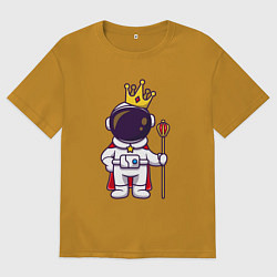 Мужская футболка оверсайз Царь космонавт