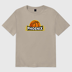 Футболка оверсайз мужская Phoenix NBA, цвет: миндальный