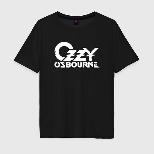 Мужская футболка оверсайз Ozzy Osbourne - logo / Черный – фото 1