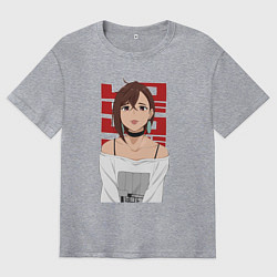 Мужская футболка оверсайз Дандадан: Момо