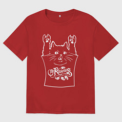 Мужская футболка оверсайз The Rasmus - cat rock