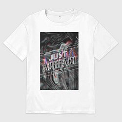 Футболка оверсайз мужская Just Artefact, цвет: белый