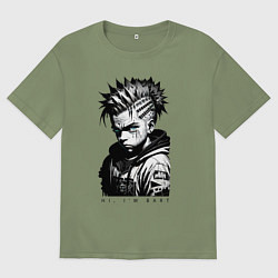 Футболка оверсайз мужская Чувак Барт Симпсон, цвет: авокадо