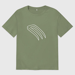 Футболка оверсайз мужская Магические вилы, цвет: авокадо