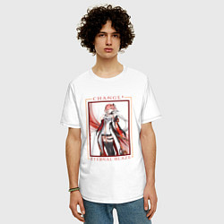 Футболка оверсайз мужская Changli Eternal Blaze, цвет: белый — фото 2